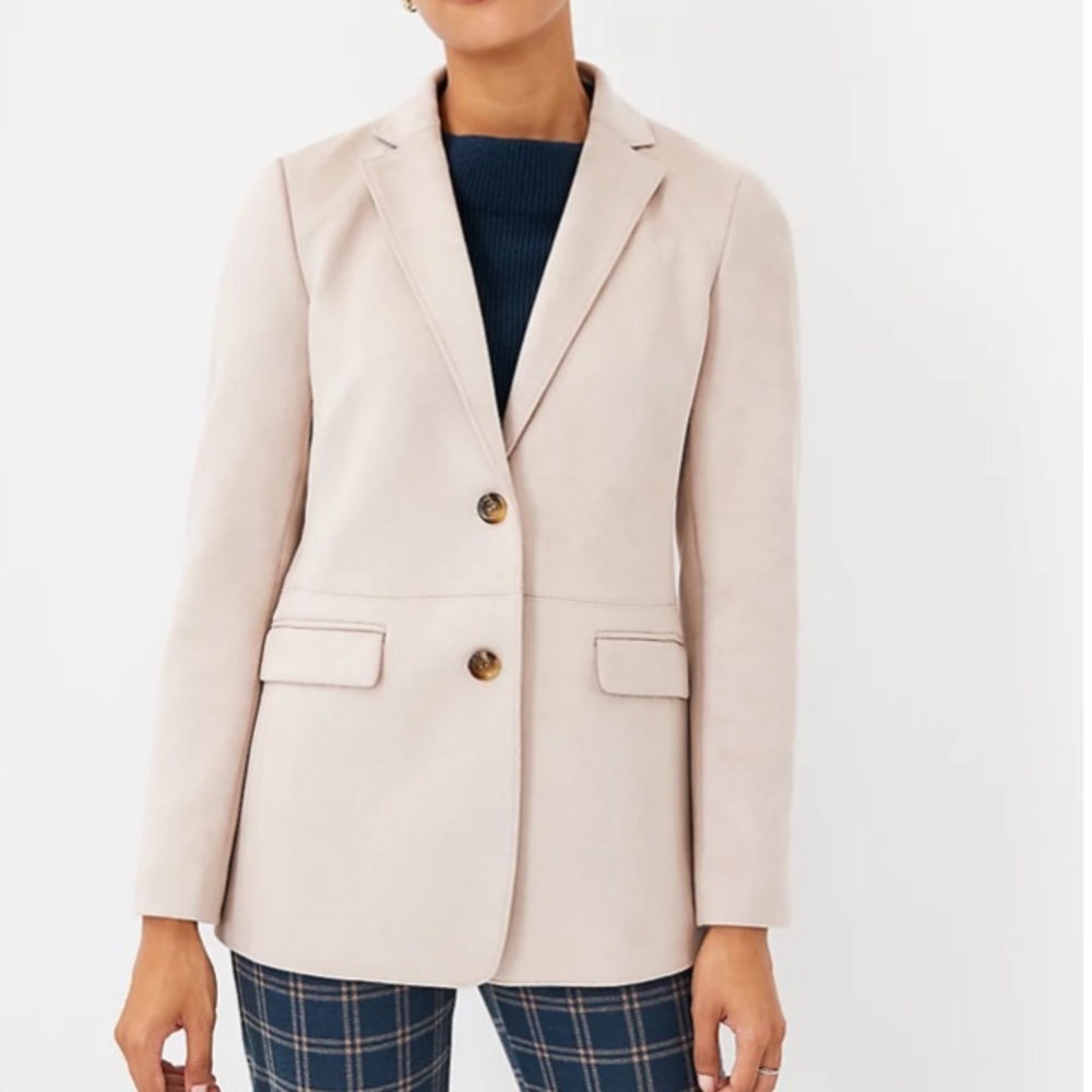 Ann Taylor Cream Blazer Jacket